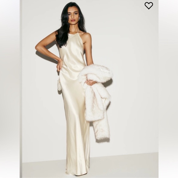 NWT Reformation Jeany Silk Dress - Fior Di Latte - Size Medium - Picture 6 of 9